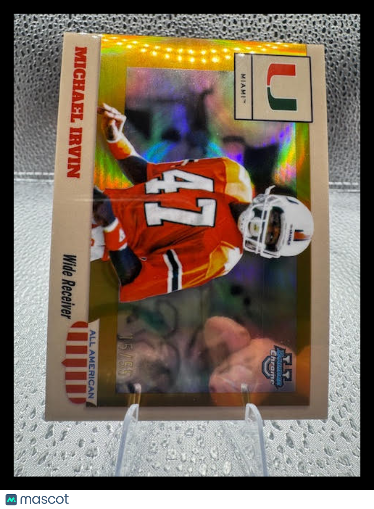 2025 Bowman Chrome - Michael Irvin - 1955 All American Gold Refractor /55-#5AA-5