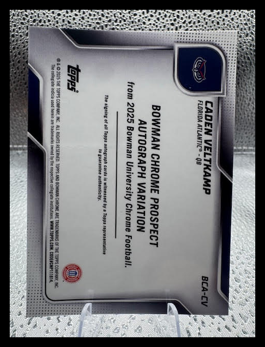 2025 Bowman Chrome Caden Veltkamp Blue Refractor Auto /150 #BCA-CV