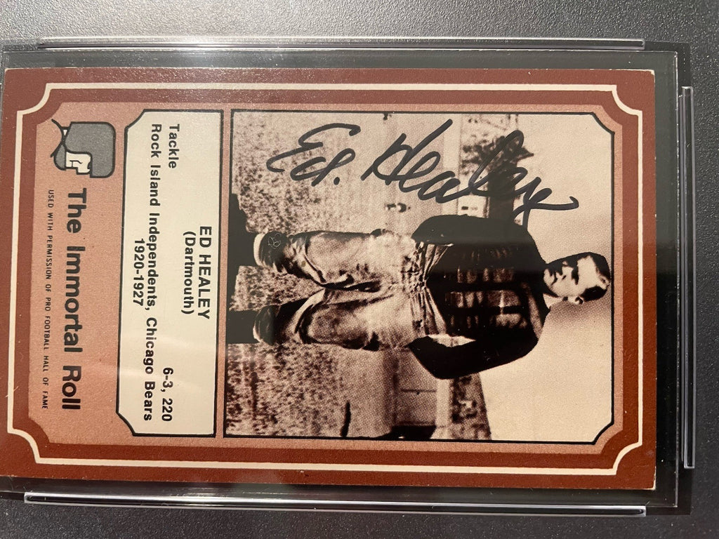 1975 Fleer Ed Healey Auto Rookie #55 PSA