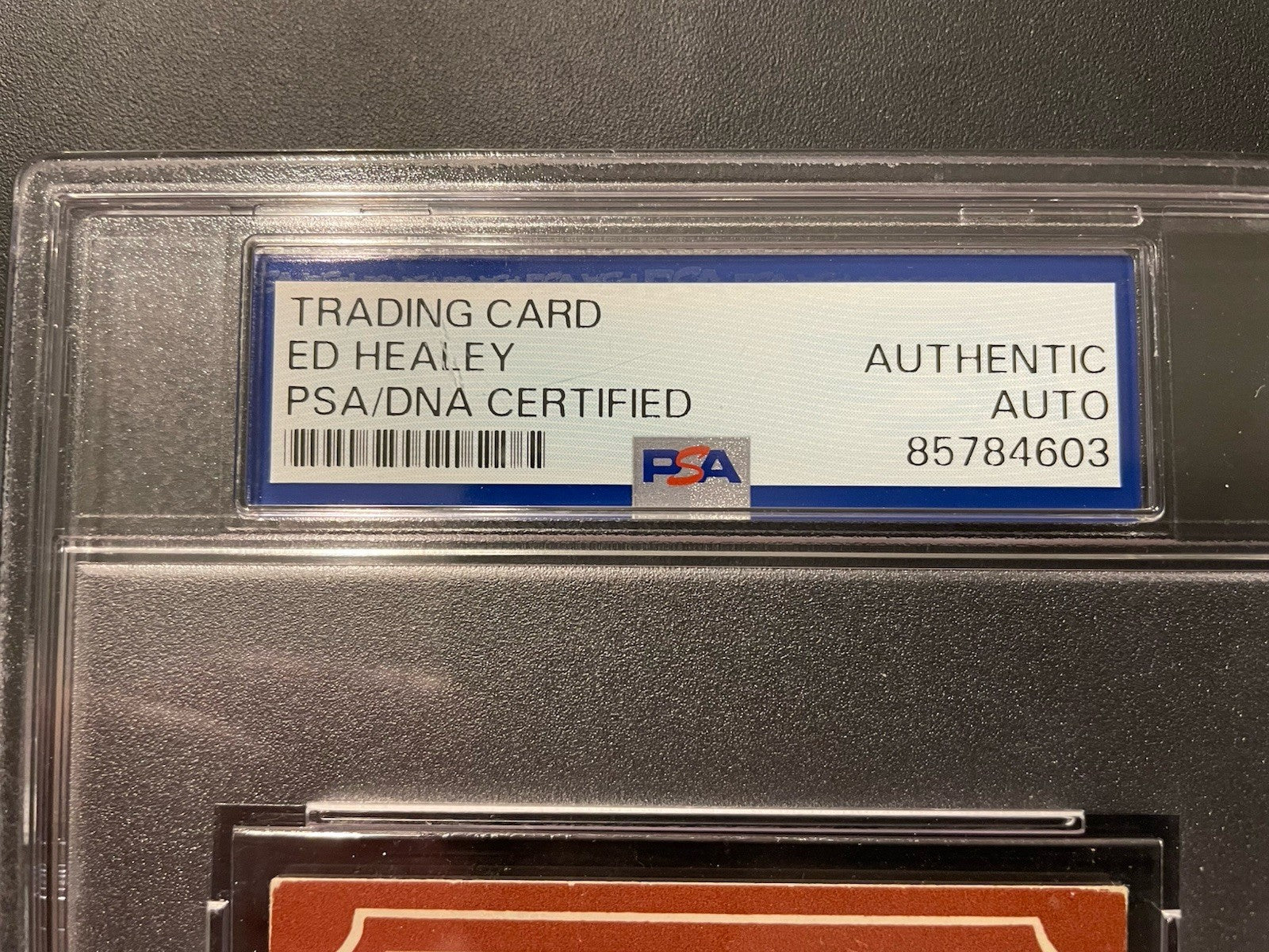1975 Fleer Ed Healey Auto Rookie #55 PSA