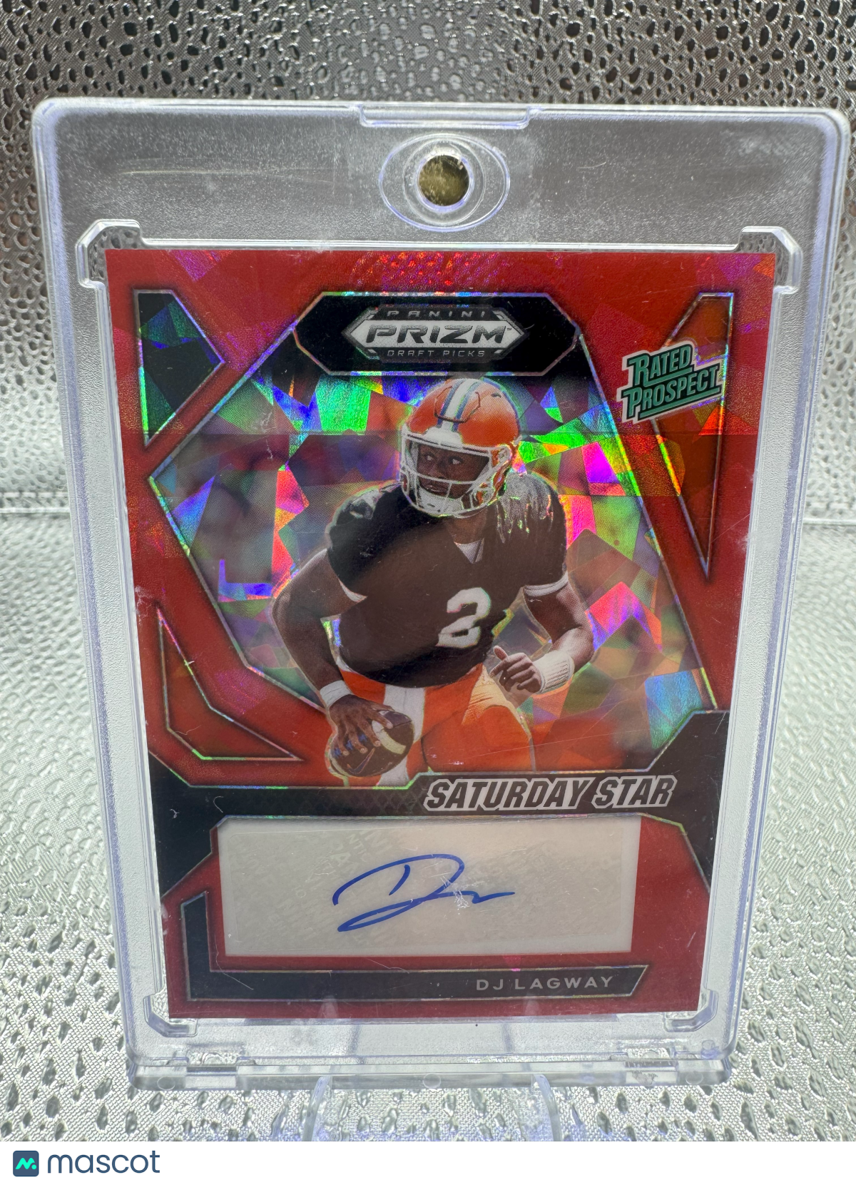 2024 Prizm Draft Picks - DJ Lagway - Red Cracked Ice Auto - #SSS-DJL