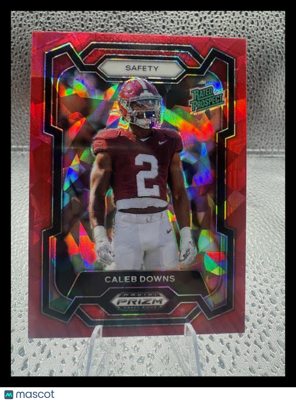 2024 Prizm Draft Picks Caleb Downs Red Cracked Ice #186
