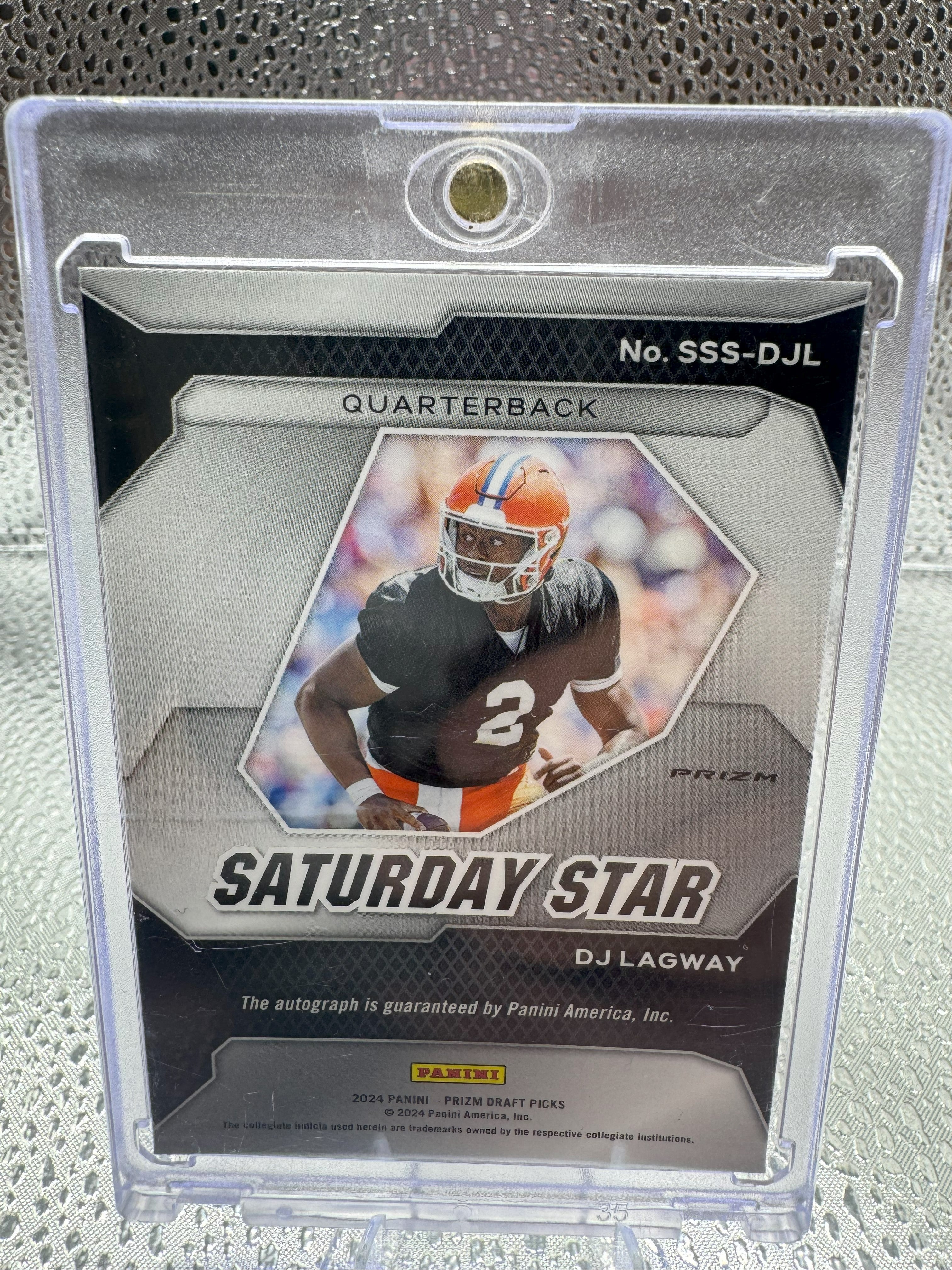 2024 Prizm Draft Picks - DJ Lagway - Red Cracked Ice Auto - #SSS-DJL