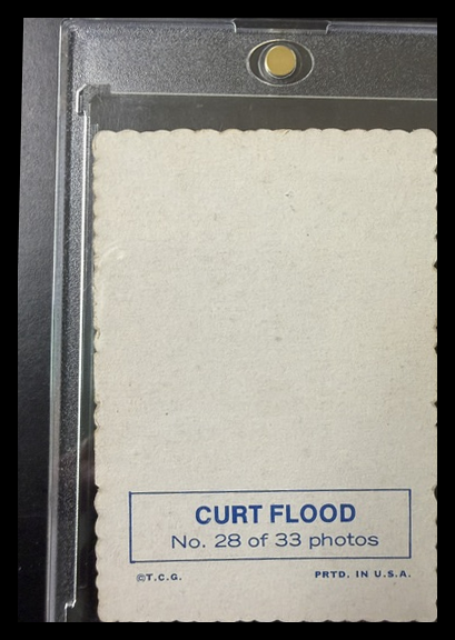 1969 Topps Curt Flood Auto #28