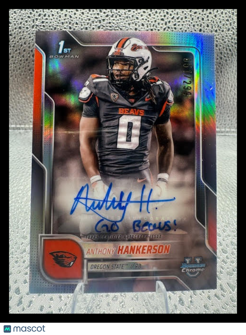 2025 Bowman Chrome - Anthony Hankerson - 1st Auto Refractor - #BCA-AH