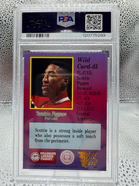 1991 Wild Card Scottie Pippen #83 PSA 8