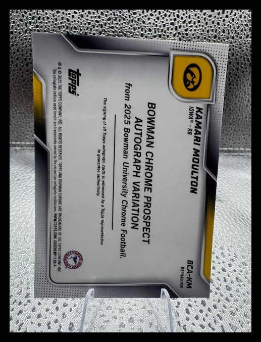 2025 Bowman Chrome- Kamari Moulton - Refractor Auto /299 - #BCA-KM