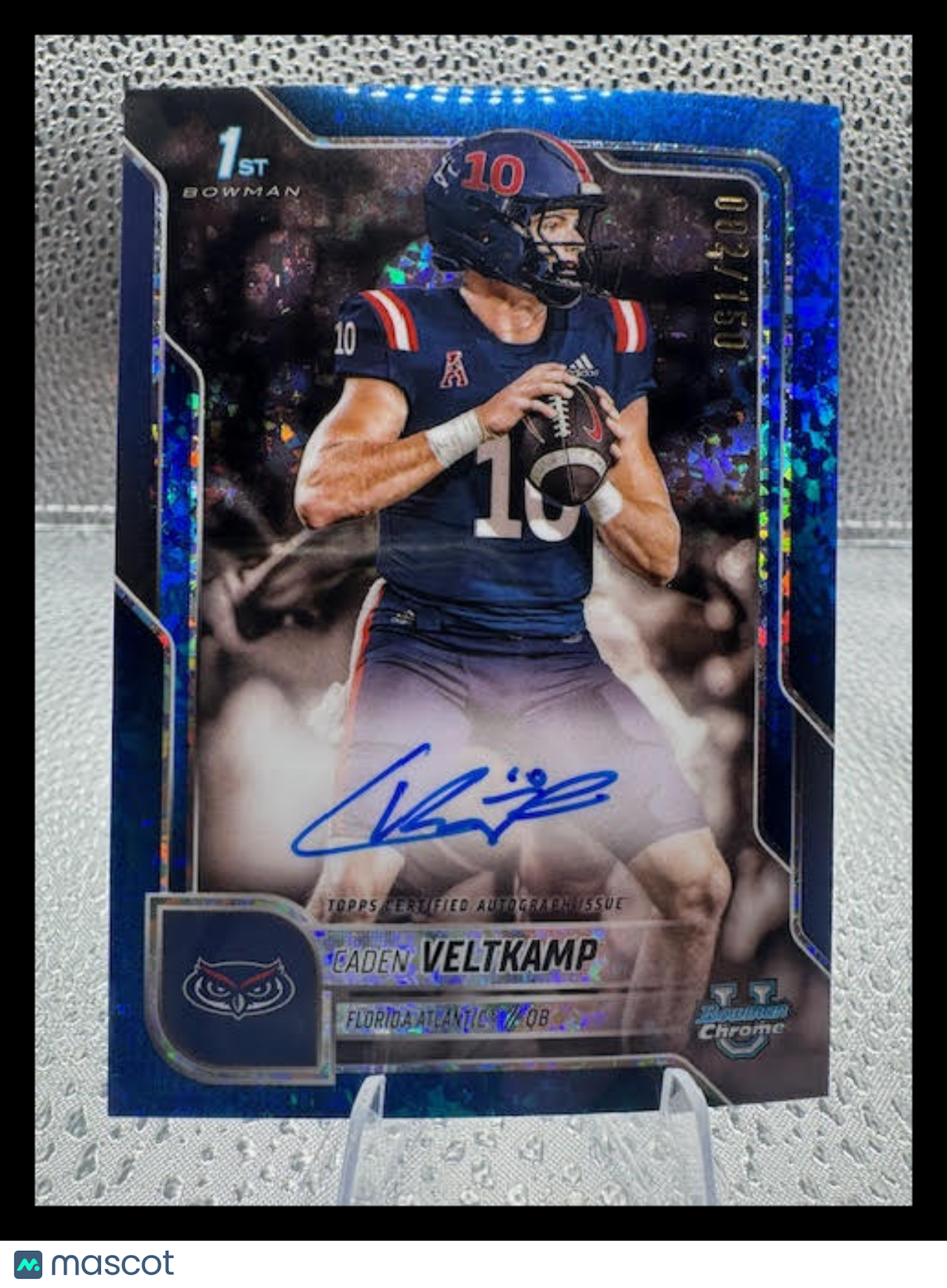 2025 Bowman Chrome Caden Veltkamp Blue Refractor Auto /150 #BCA-CV