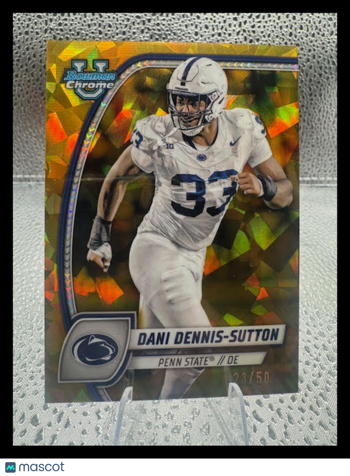 2024 Bowman Sapphire - Dani Dennis-Sutton - Gold Refractor /50 - #51