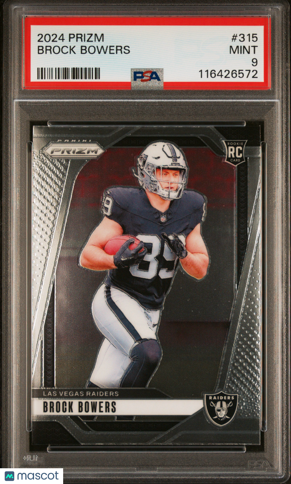 2024 Prizm - Brock Bowers - #315 - PSA 9