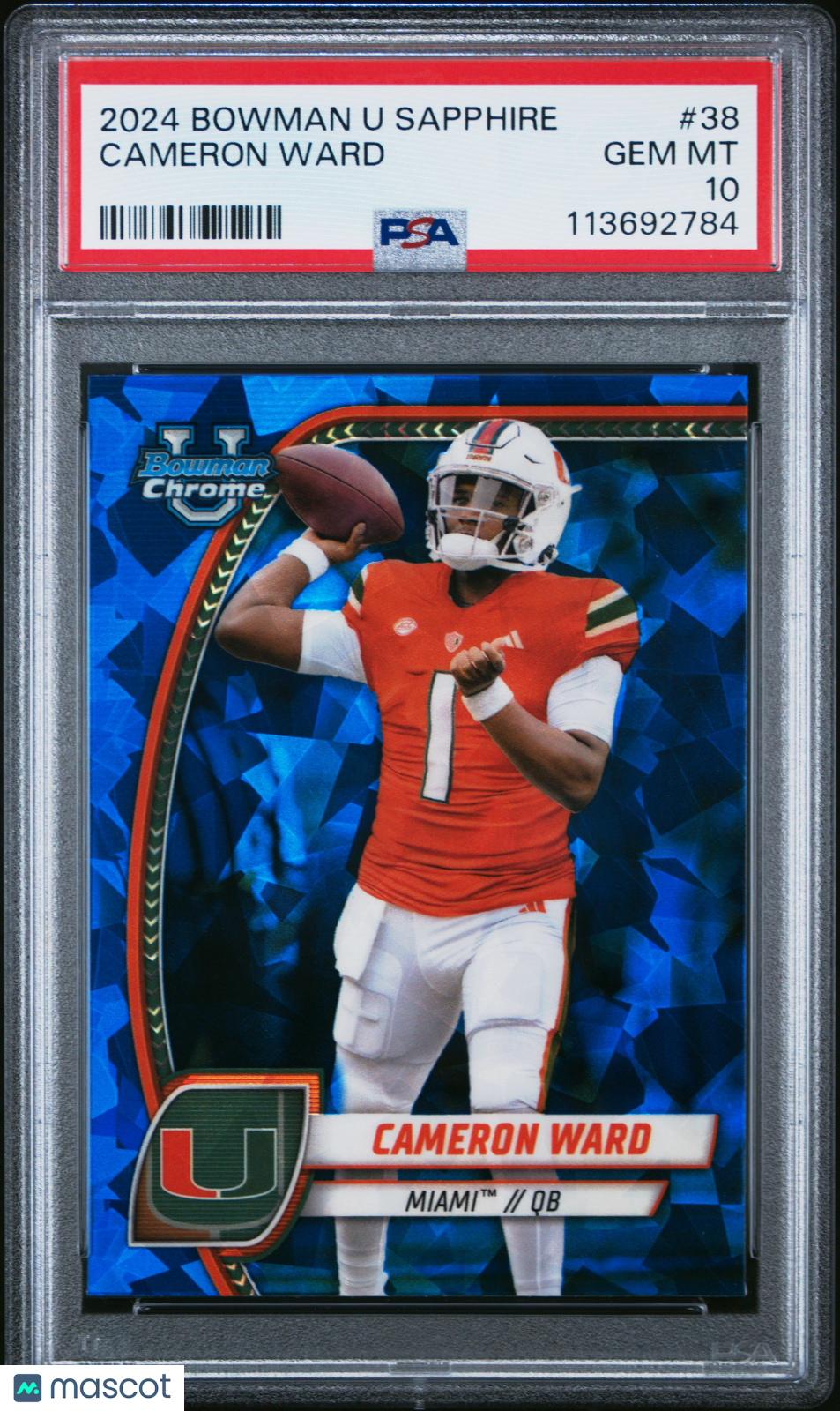 2024 Bowman Sapphire - Cameron Ward - PSA 10 - #38 - GEM MINT