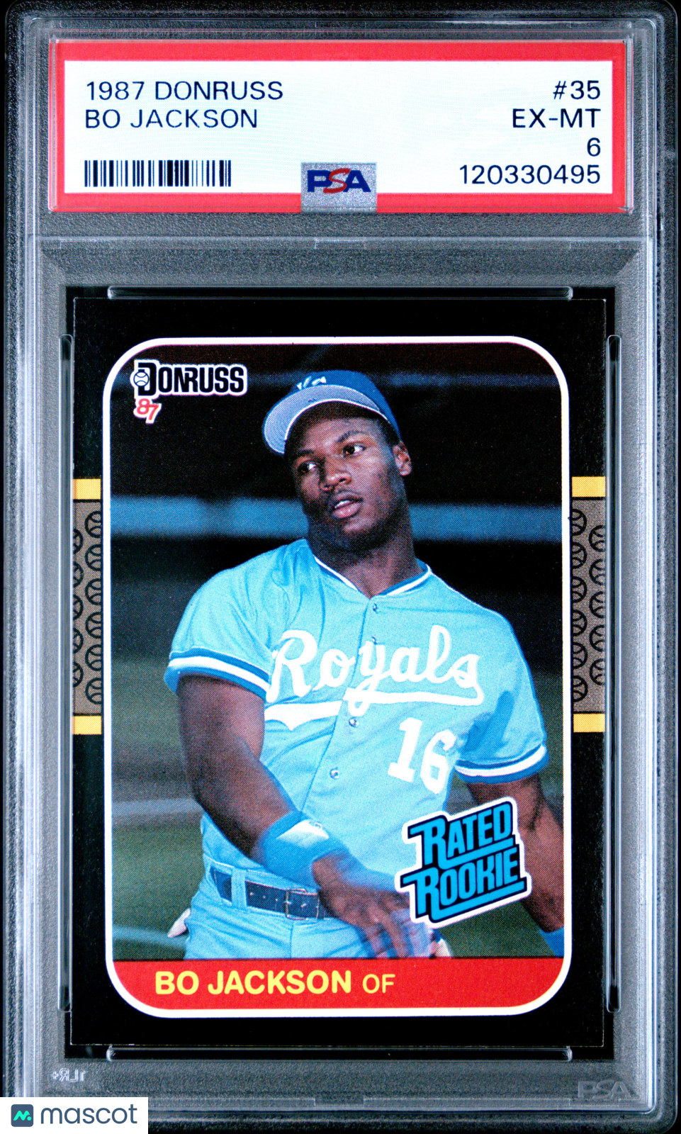 1987 Donruss Bo Jackson #35 PSA 6