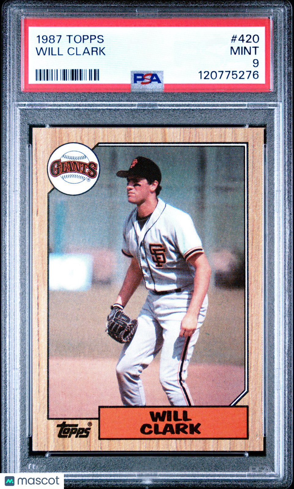 1987 Topps - Will Clark - #420 - PSA 9