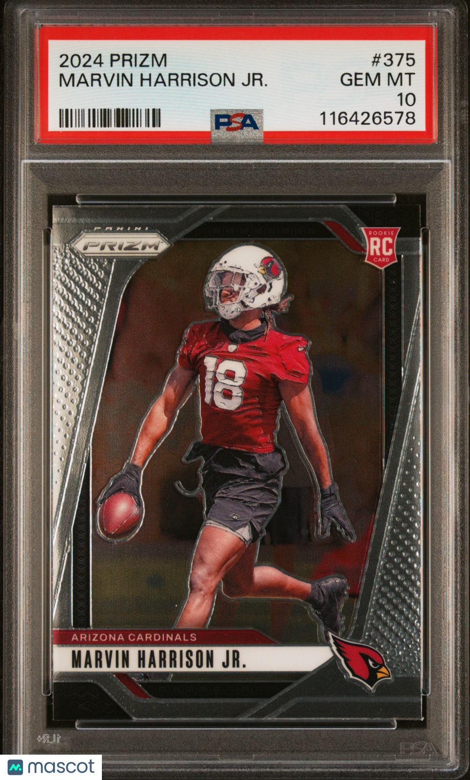 2024 Prizm - Marvin Harrison JR. - RC Rookie - #375 - PSA 10 -GEM MINT