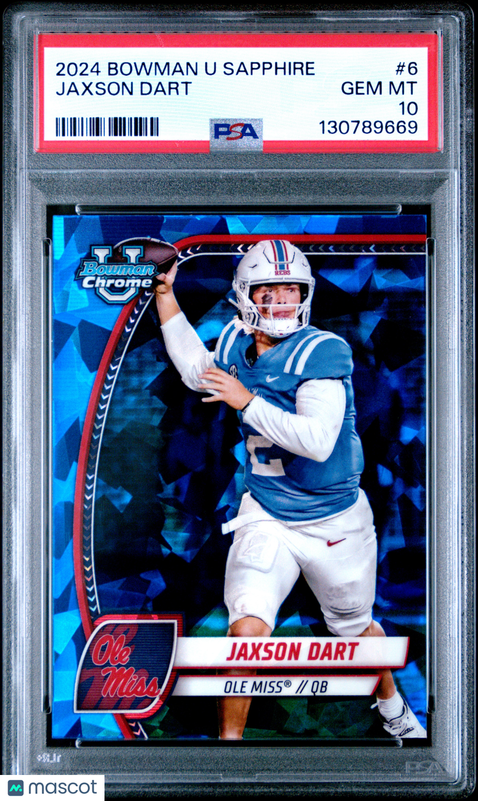 2024 Bowman Sapphire - Jaxson Dart #6 - PSA 10 GEM MINT