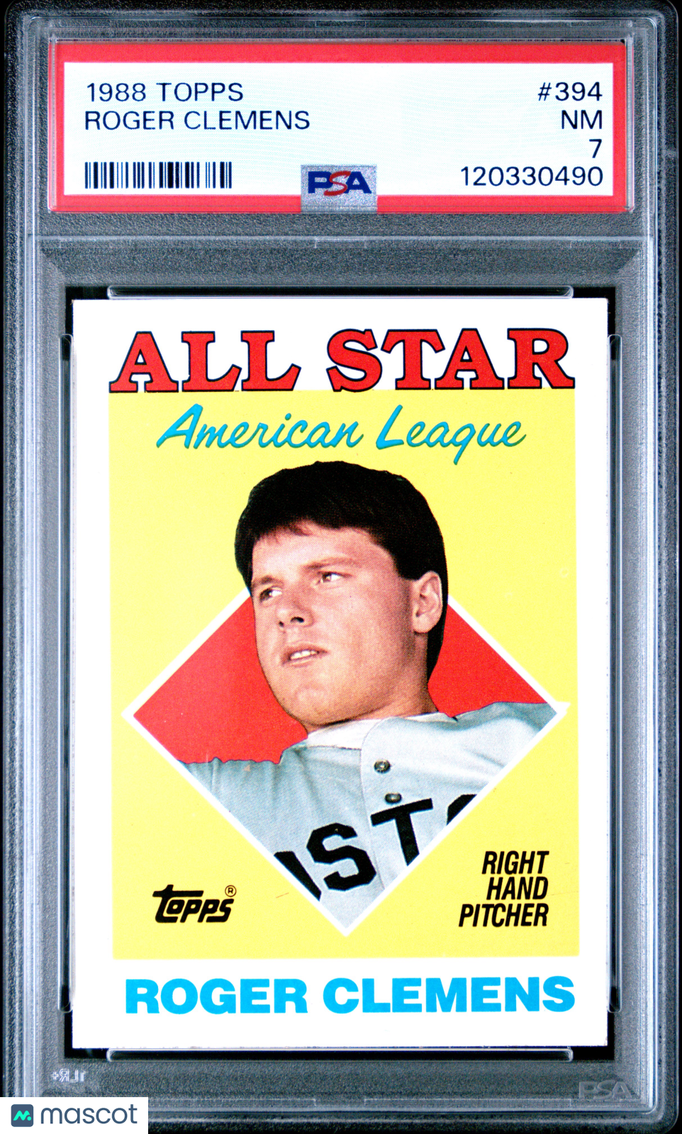 1988 Topps Roger Clemens #394 PSA 7