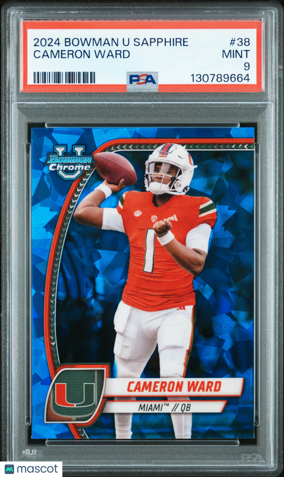 2024 Bowman Sapphire - Cameron Ward #38 - PSA 9