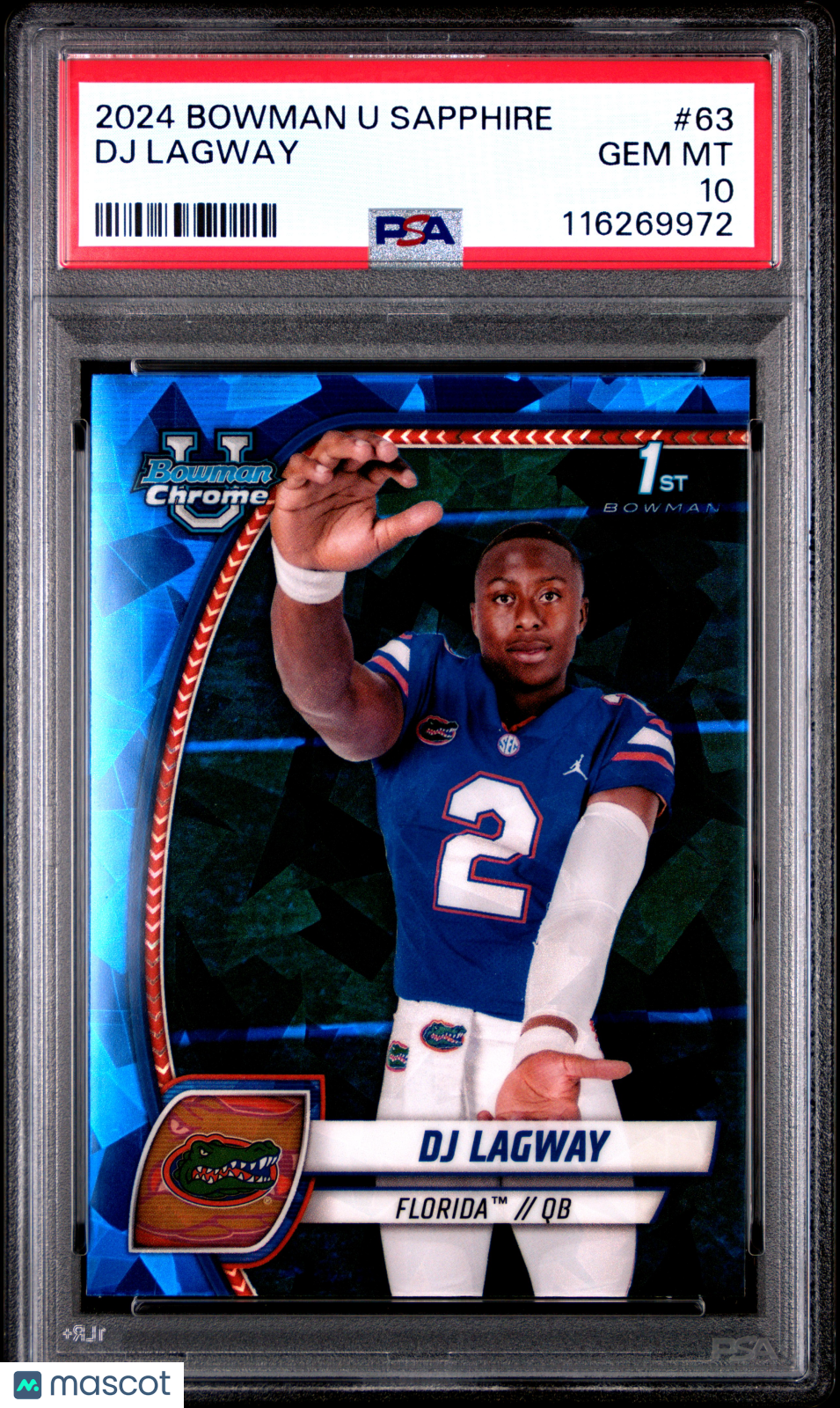 2024 Bowman Sapphire - DJ Lagway - #63 - Bowman 1st - PSA 10 - GEM MINT