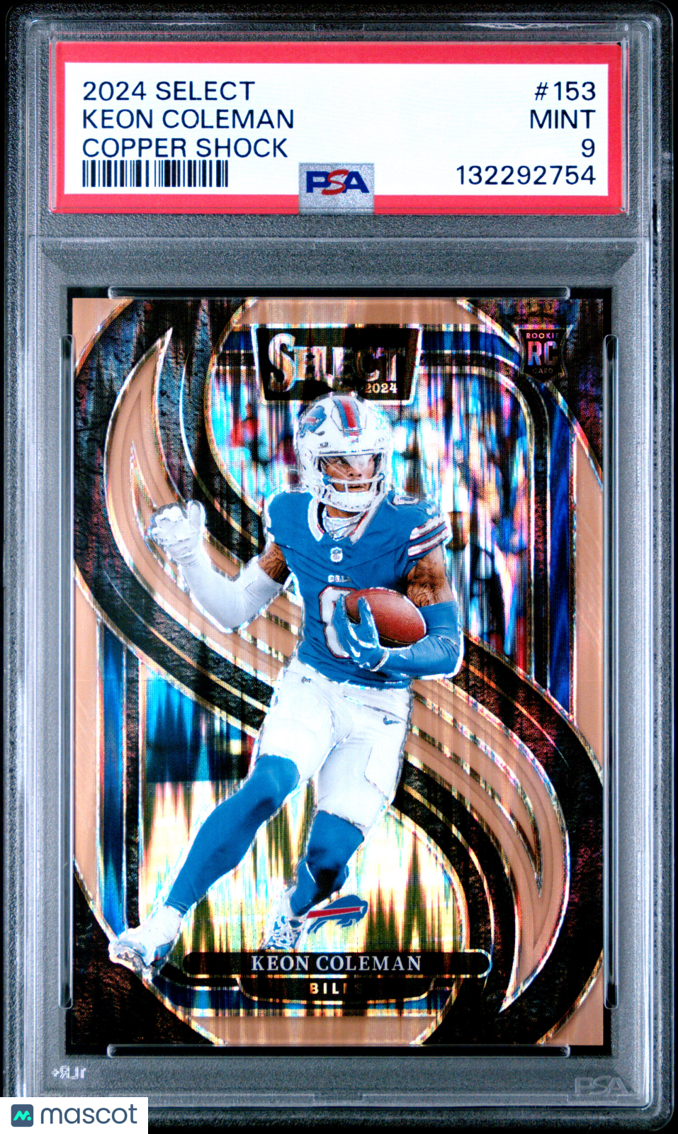2024 Select - Keon Coleman - Copper Shock #153 - PSA 9