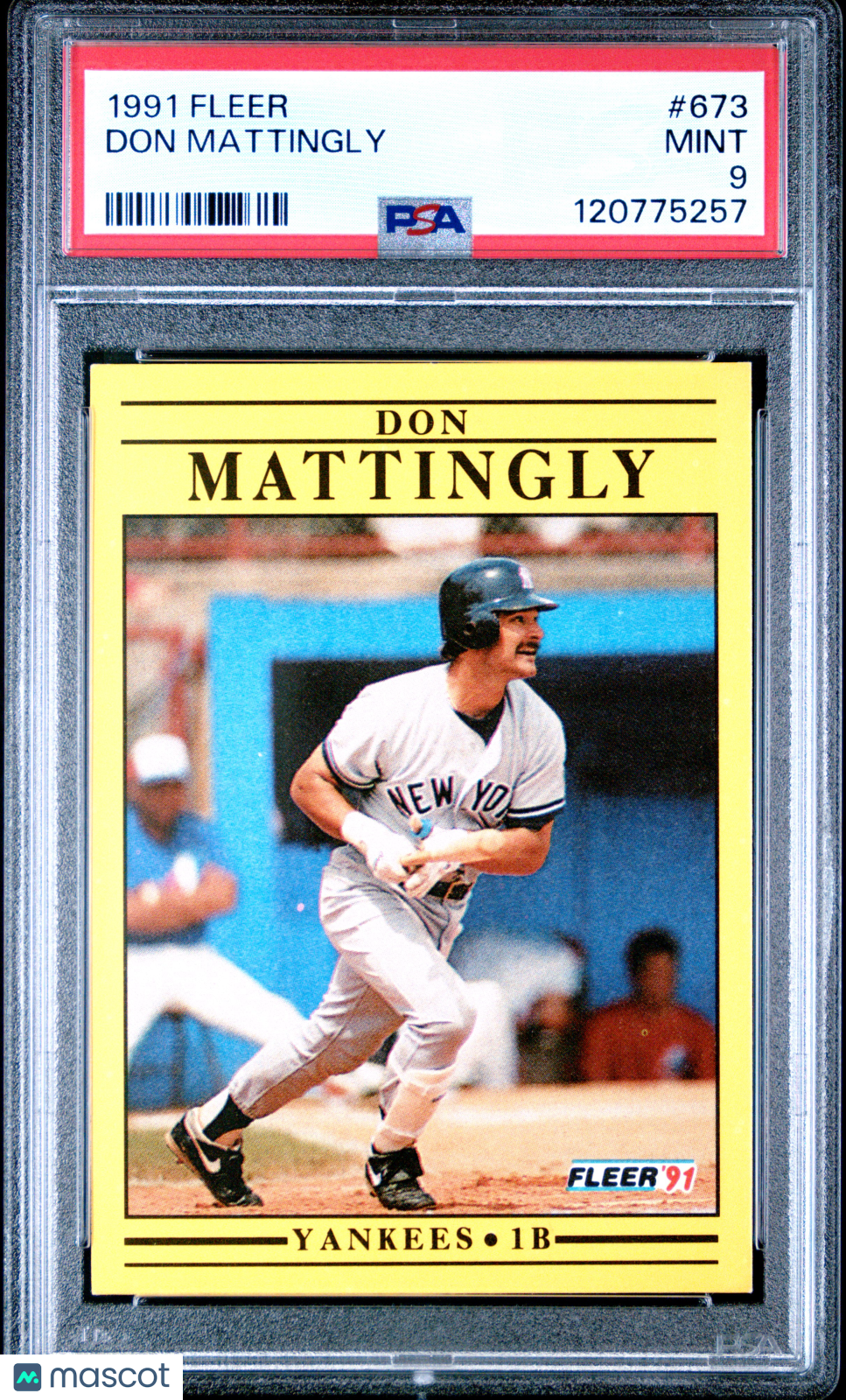 1991 Fleer Don Mattingly #673 PSA 9