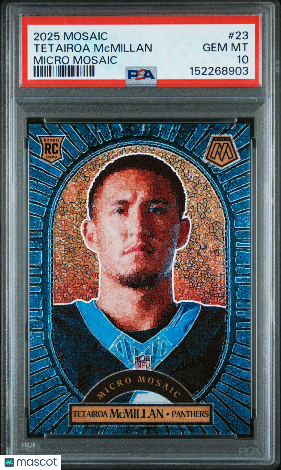 2025 Mosaic - Tetairoa McMillan - Micro Mosaic #23 - PSA 10 GEM MINT