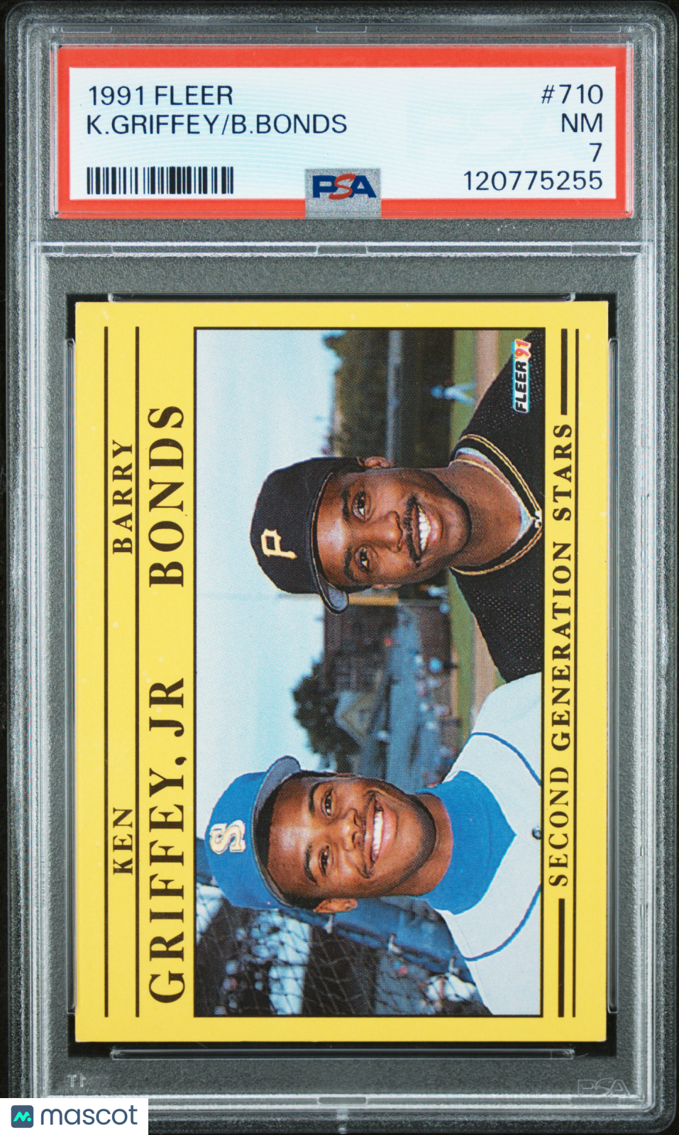 1991 Fleer Ken Griffey Jr., Barry Bonds #710 PSA 7