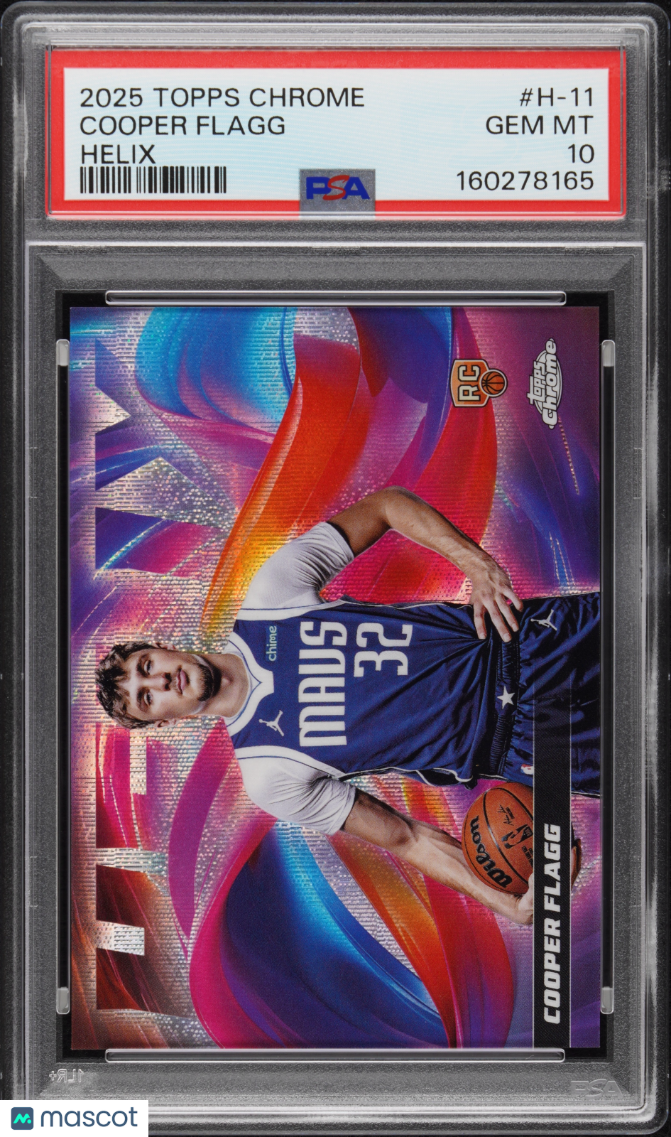 2025 Topps Chrome Helix Cooper Flagg Helix Rookie #H-11 PSA 10