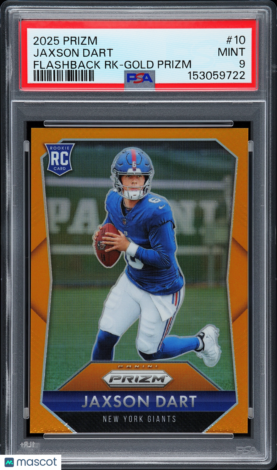 2025 Prizm - Jaxson Dart - Flashback Rookie Gold /10 #10 - PSA 9