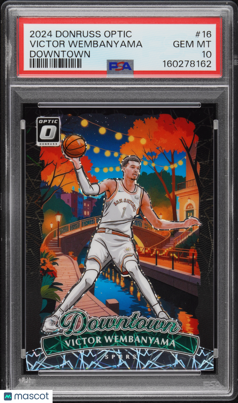 2024 Donruss Optic Downtown Victor Wembanyama #16 PSA 10
