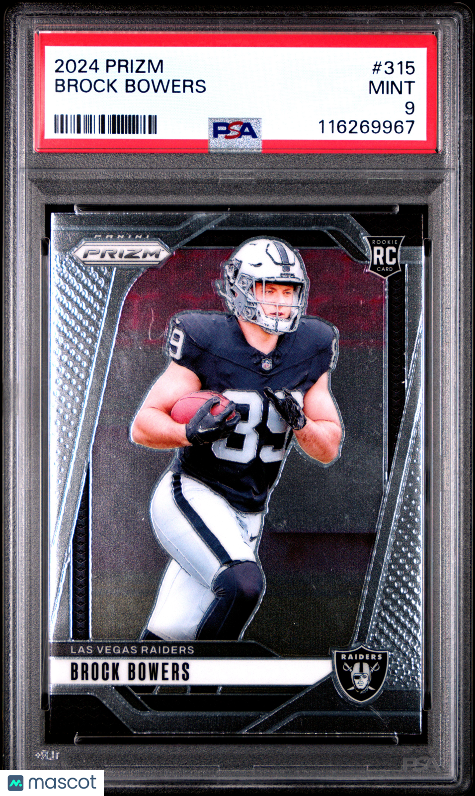 2024 Prizm - Brock Bowers - #315 - PSA 9