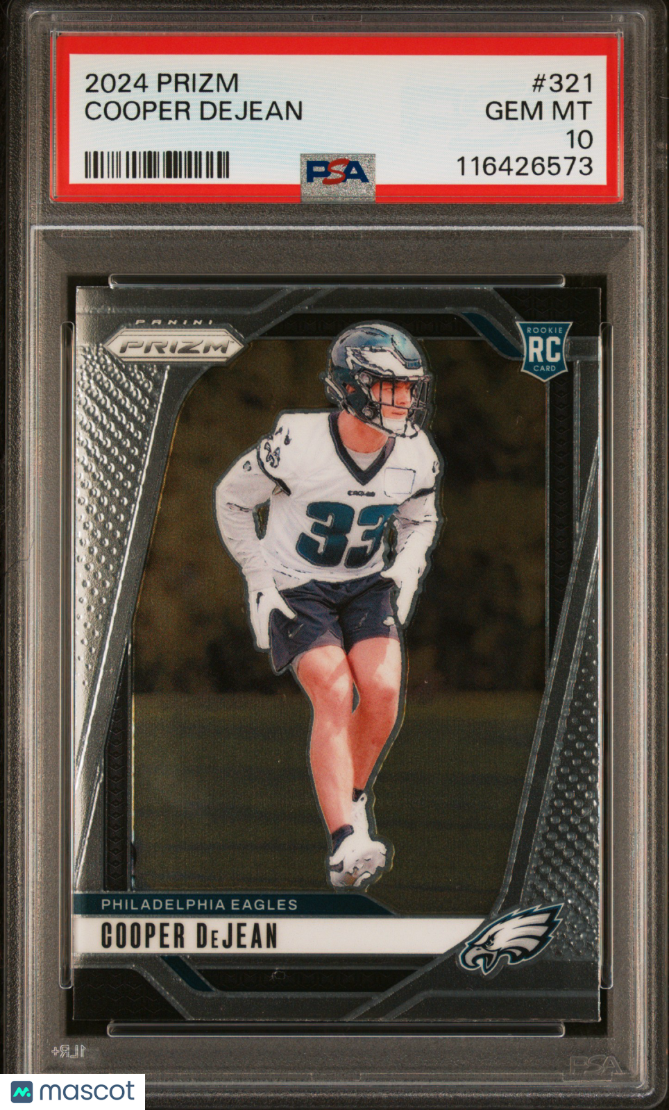 2024 Prizm - Cooper Dejean - RC Rookie - #321 - PSA 10 - GEM MINT