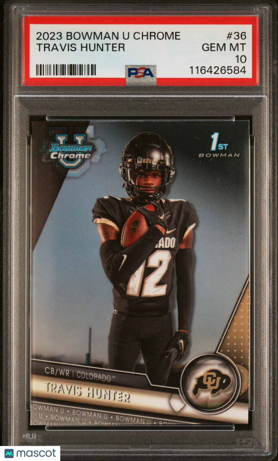 2023 Bowman Chrome - Travis Hunter - Bowman 1st - #36 - PSA 10 - GEM MINT