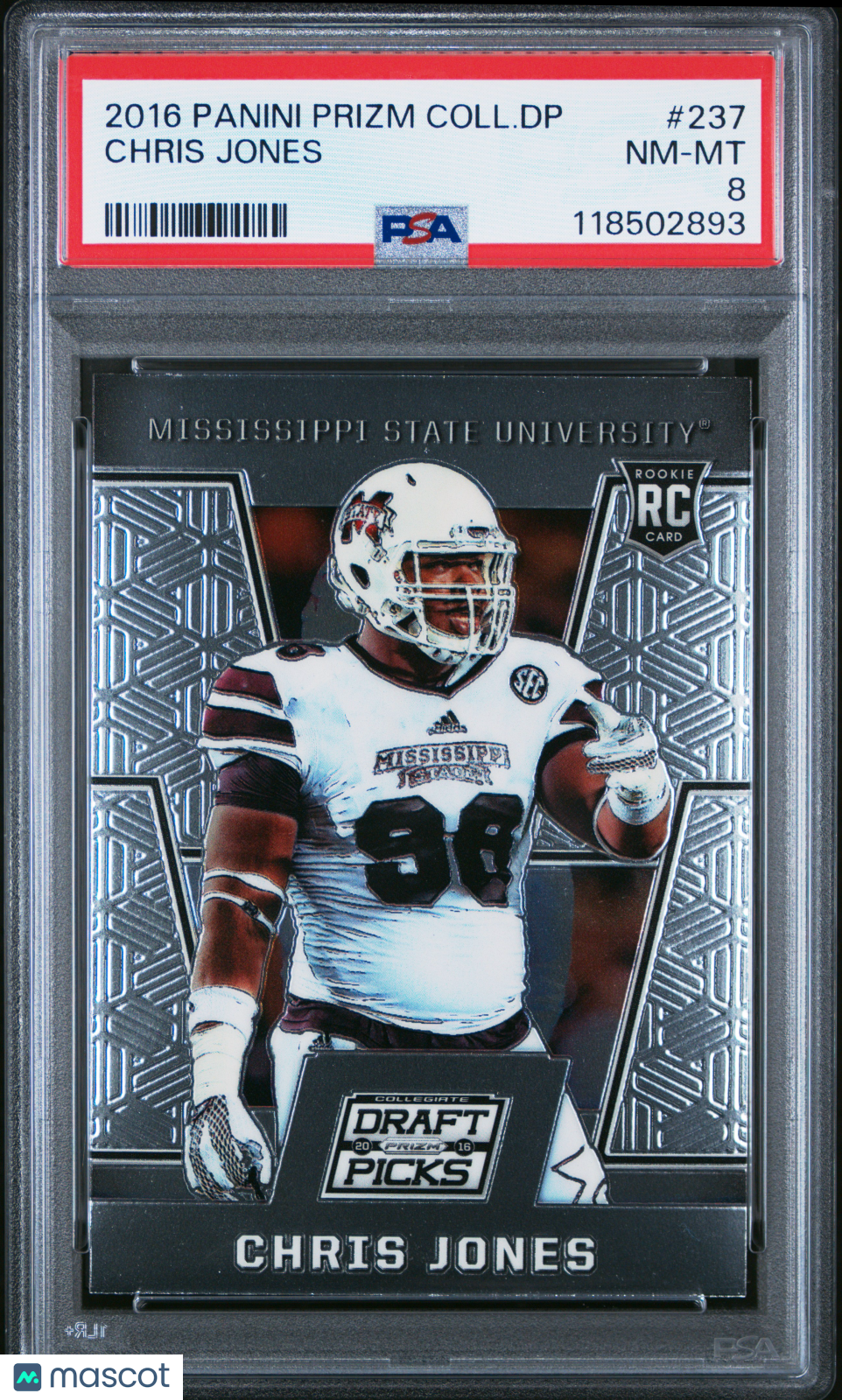 2016 Prizm Draft Picks - Chris Jones - #237 - PSA 8