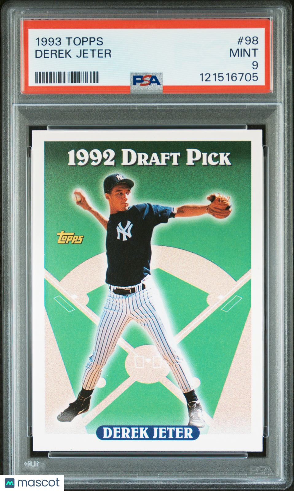 1993 Topps - Derek Jeter - #98 - RC Rookie - PSA 9