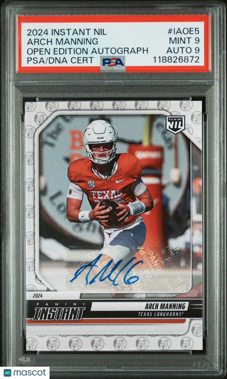 2024 Instant NIL -  Arch Manning -  Open Edition Auto - #IAOE5 - PSA 9 Auto 9