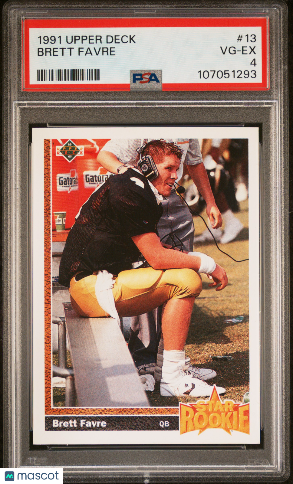 1991 Upper Deck - Brett Favre - RC Rookie HOF #13 - PSA 4